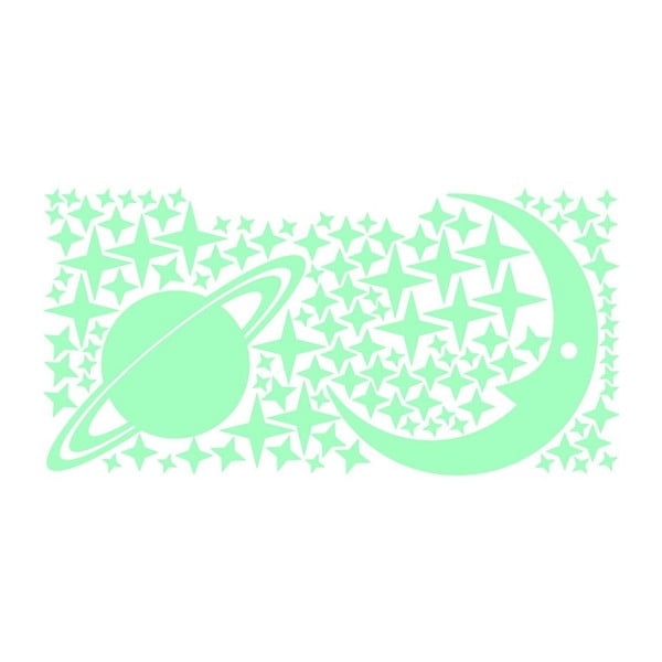 Svítící samolepky na zeď Ambiance Moon and Planets-image-1