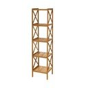 Bambusový koupelnový regál v přírodní barvě 36,5x153 cm – Casa Selección