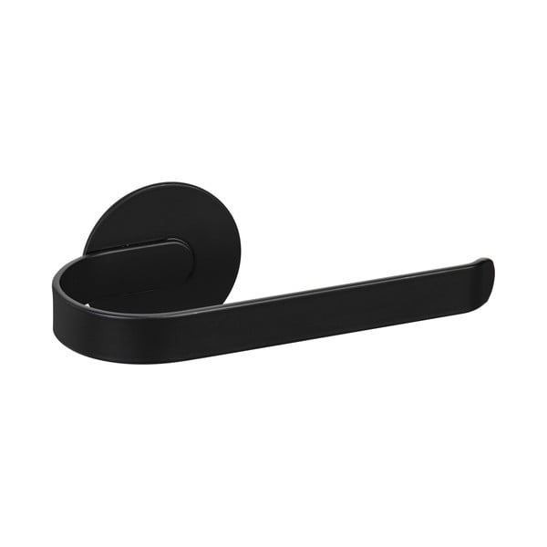 Matně černý samodržící kovový držák na toaletní papír Bivio – Wenko-image-2