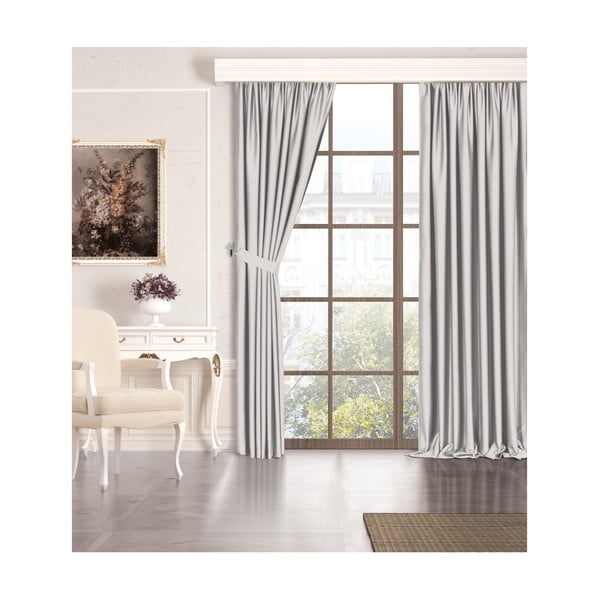 Šedý polo-zatemňovací závěs 260x100 cm - Mila Home-image-2