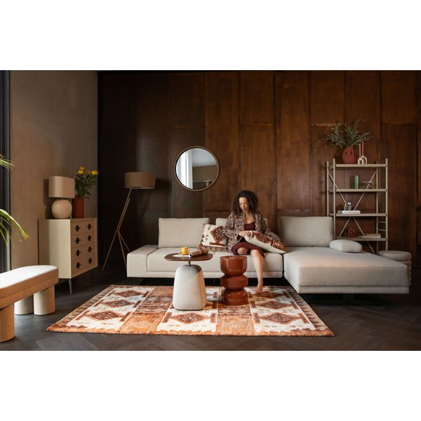 Světle hnědá stojací lampa s textilním stínidlem (výška 150 cm) Murphy – Dutchbone-image-2