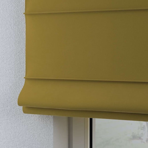 Žlutá římská roleta 170x160 cm Posh Velvet - Yellow Tipi-image-4