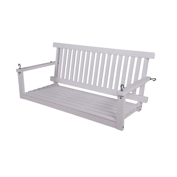 Bílá dřevěná zahradní houpačka Augusta - Garden Pleasure-image-1