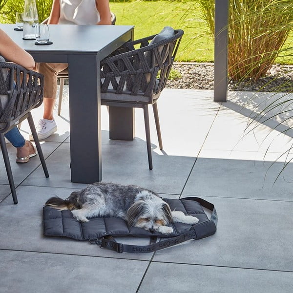 Tmavě šedý cestovní pelíšek pro psa 70x100 cm Strada Asphalt M – MiaCara-image-2