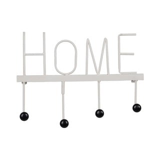 Bílý kovový nástěnný věšák Home – Ixia