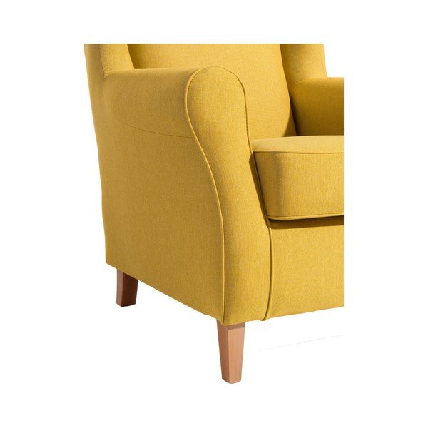 Žluté křeslo ušák Max Winzer Lorris Yellow-image-1