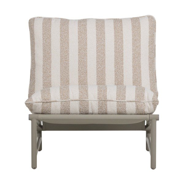 Béžové kovové/polstrované zahradní křeslo Elvo – WOOOD-image-2