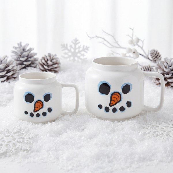 Bílý keramický dětský hrnek na latte 255 ml Snowman – LEGO®-image-3