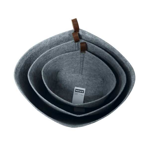 Šedý textilní organizér Wenko Felt, 30 x 18 cm-image-4