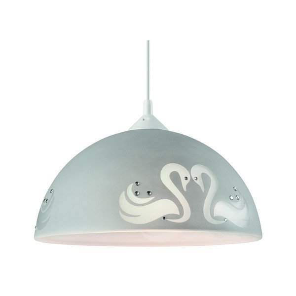 Šedé závěsné svítidlo LAMKUR Swan-image-1