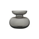 Světle šedá skleněná ručně vyrobená váza (výška 9 cm) Inu – Zone