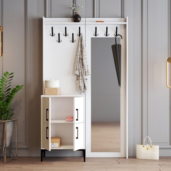 Bílá předsíňová sestava Berlin – Kalune Design-image-3