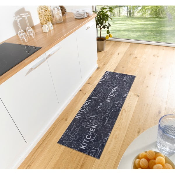 Černý koberec běhoun 50x150 cm Wild Kitchen Board – Hanse Home-image-1