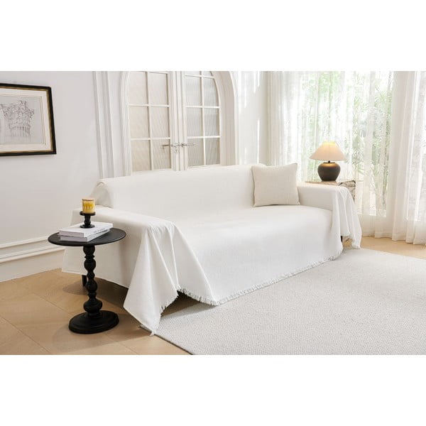 Bílý 2místný potah na pohovku Talo – Filumi-image-1