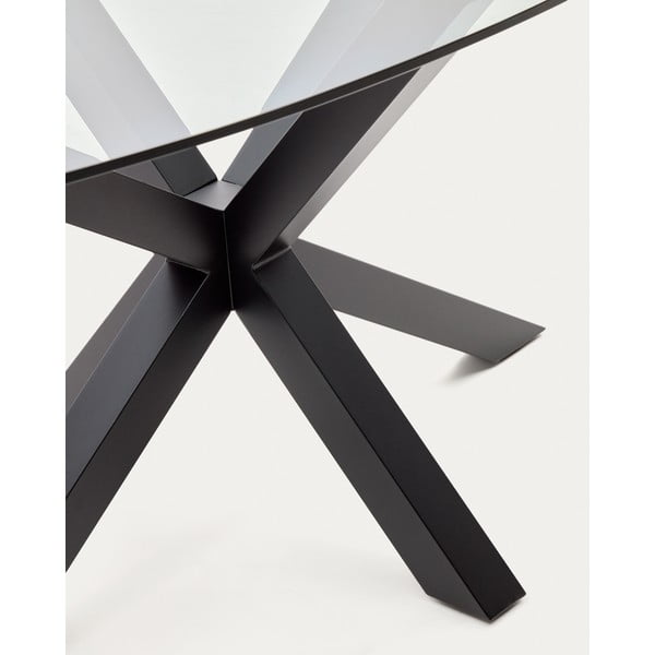 Jídelní stůl se skleněnou deskou 100x200 cm Argo – Kave Home-image-4