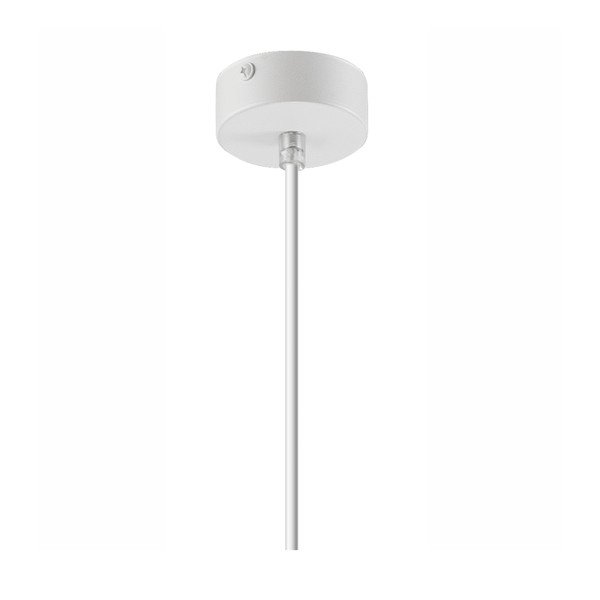Bílé závěsné svítidlo s textilním stínidlem ø 15 cm Enrico – LAMKUR-image-4