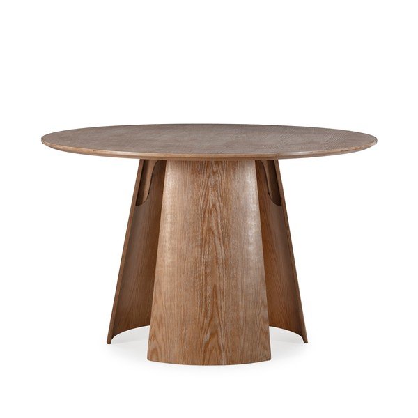 Kulatý jídelní stůl v dekoru dubu ø 120 cm Zuri – MOME