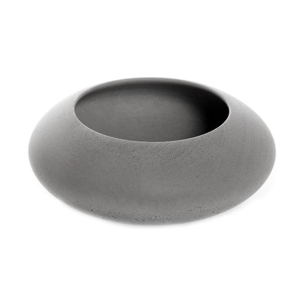Šedá betonová miska Iris Hantwerk, Ø13.5 cm
