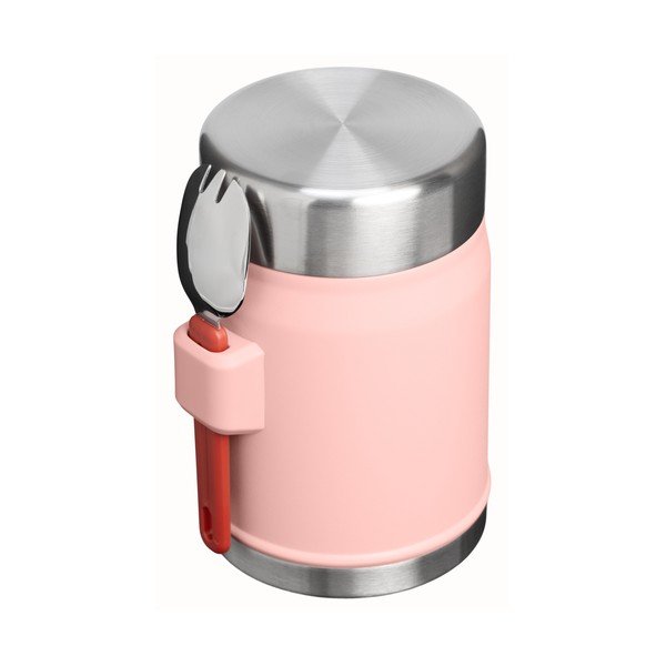 Broskvová termoska na jídlo z nerezové oceli 400 ml Legendary Food Jar + Spork Peach Rose – Stanley-image-3