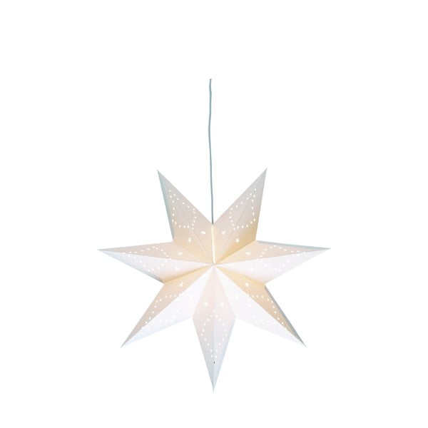 Bílá světelná dekorace s vánočním motivem ø 75 cm Saturnus – Markslöjd