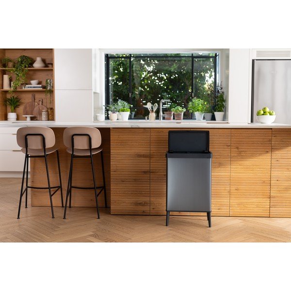 Modrý dotykový odpadkový koš z recyklovaného plastu 54 l Verto High – Curver-image-3