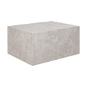 Béžový konferenční stolek v dekoru mramoru 60x80 cm Prague – House Nordic