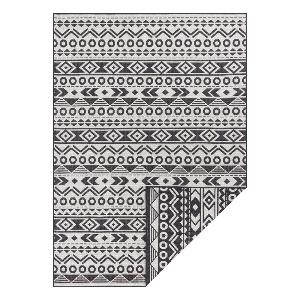 Černo-bílý venkovní koberec Ragami Roma, 120 x 170 cm