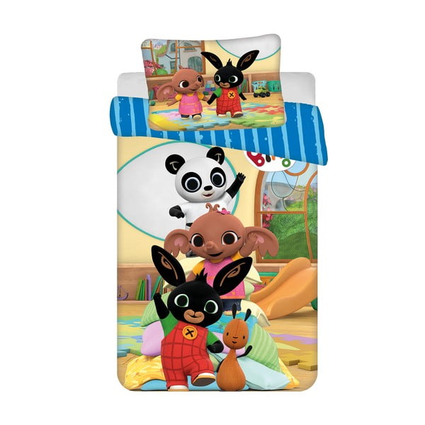 Bavlněné dětské povlečení do postýlky 100x135 cm Bing Bunny "Tower" – Jerry Fabrics