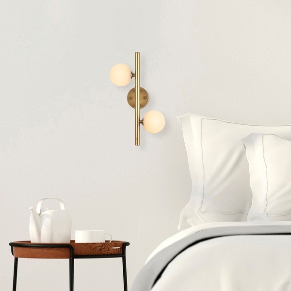 Nástěnné svítidlo ve zlaté barvě Domino – Opviq lights-image-1