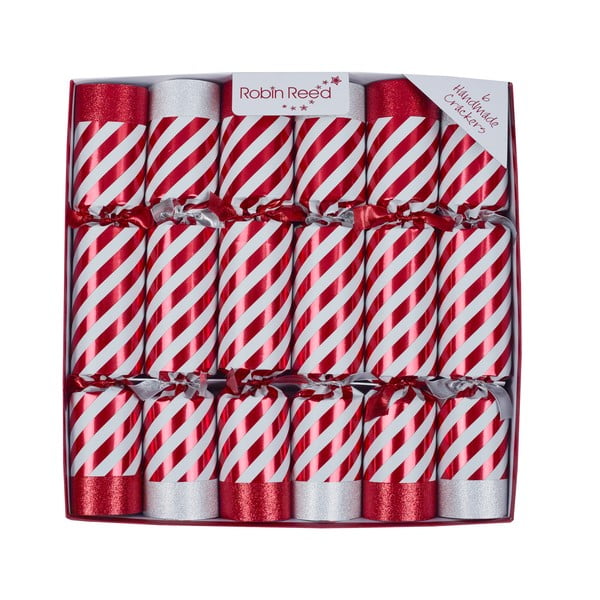 Vánoční crackery v sadě 6 ks Candy Cane – Robin Reed