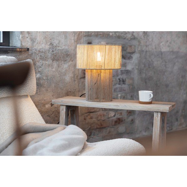 Stolní lampa v přírodní barvě se stínidlem z juty (výška 38 cm) Soga – Markslöjd-image-4