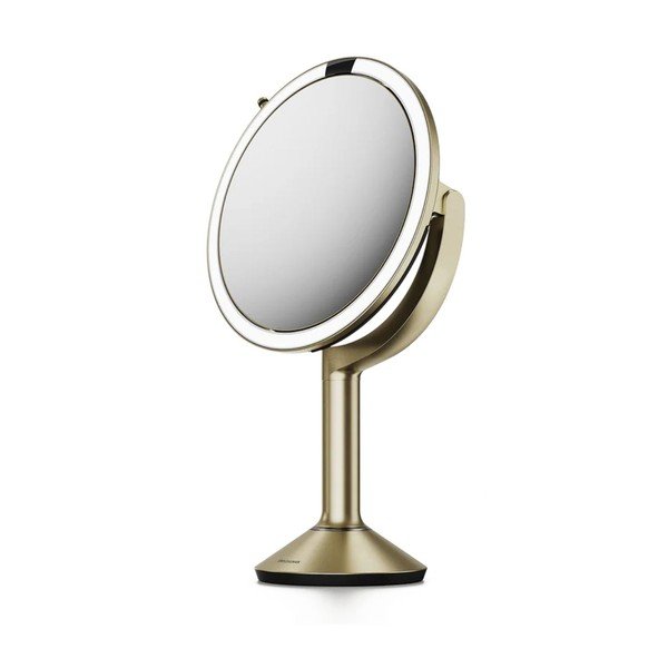 Kosmetické zrcadlo s osvětlením/zvětšovací (zvětšení 5x/zvětšení 10x) ø 20 cm Trio – simplehuman