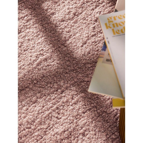 Starorůžový ručně tkaný běhoun z materiálu bouclé 80x200 cm Notting Hill Portobello – Ted Baker-image-2