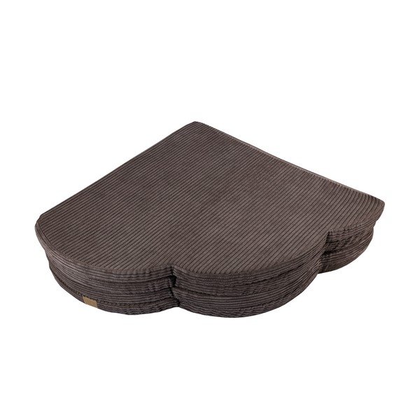 Hnědá dětská hrací podložka 160x160 cm – Meowbaby-image-4