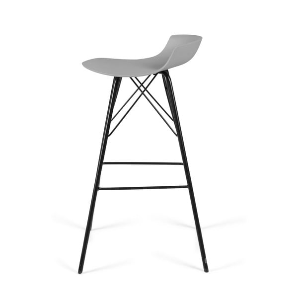 Šedé barové stoličky v sadě 2 ks (výška sedáku 71 cm) Tori – Tenzo-image-3