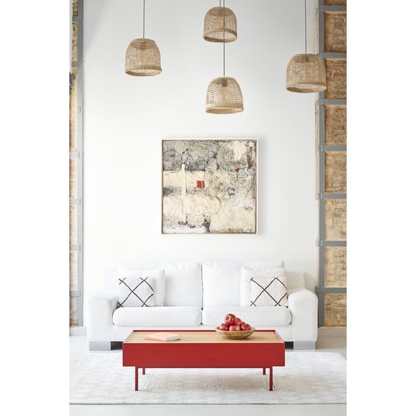 Tmavě červený konferenční stolek Teulat Arista-image-1