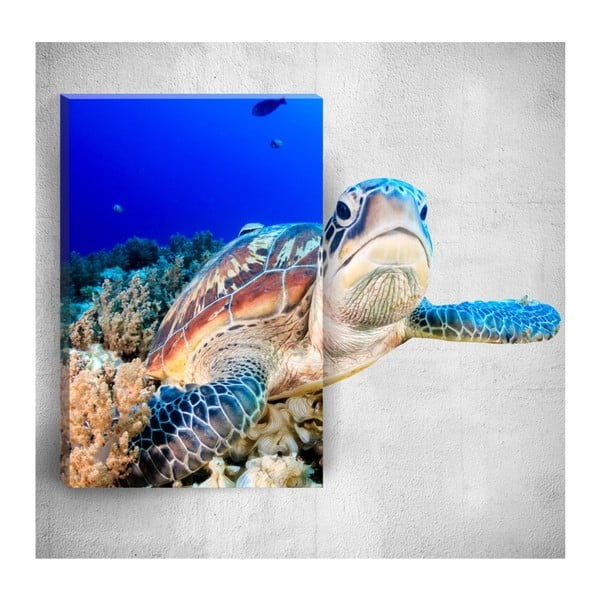Nástěnný 3D obraz Mosticx Sea Turtle, 40 x 60 cm