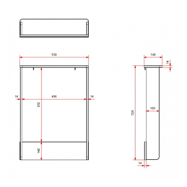 Bílý přebalovací pult (hloubka vhodné komody 57 cm) Amori – Vipack-image-2