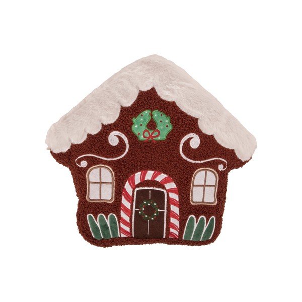 Dekorační polštář s vánočním motivem z materiálu bouclé 38x35 cm House – Tiseco Home Studio