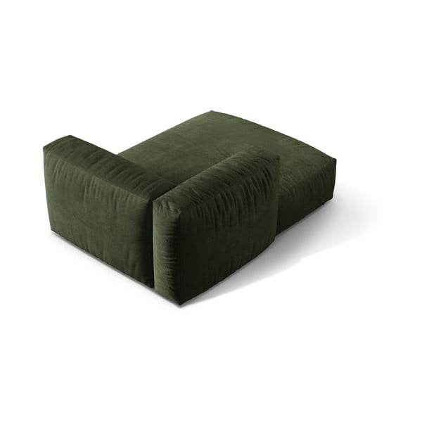 Zelený sametový modul pohovky (levý roh) Martina – Micadoni -image-2