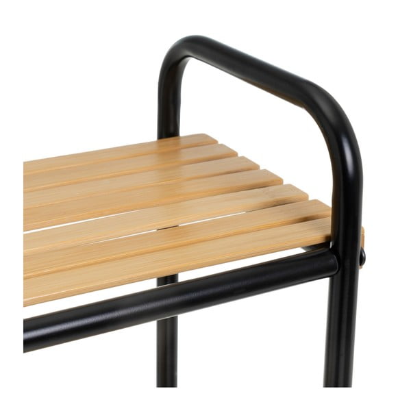 Bambusový regál v černo-přírodní barvě 41x77 cm – Casa Selección-image-4