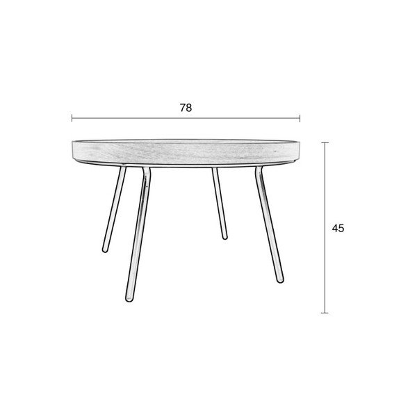 Konferenční stolek Zuiver Round, ø 78 cm-image-1