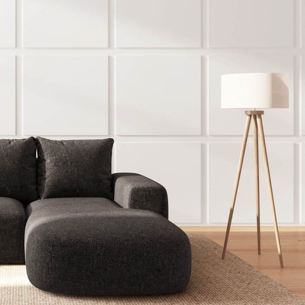 Antracitová rohová pohovka (pravý roh/s lenoškou) Monce – Rodier-image-3