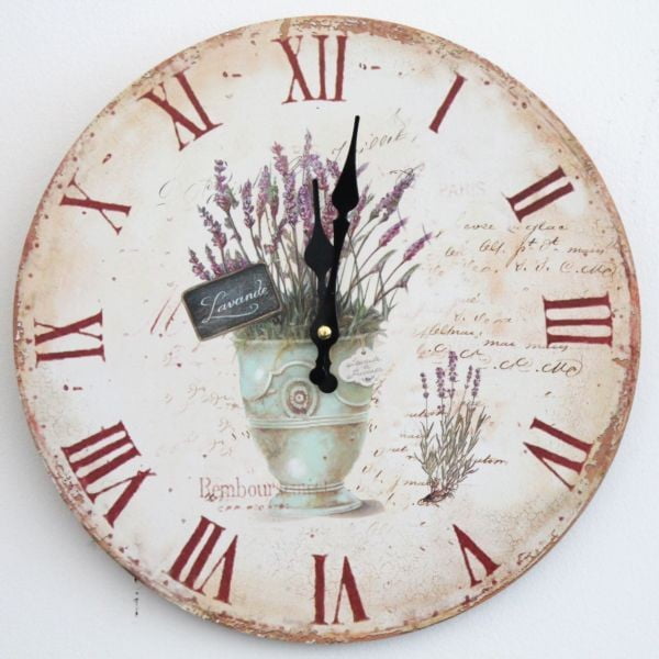 Vintage hodiny Lavender II