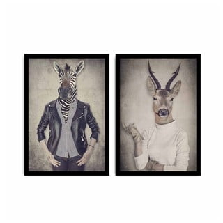 Dvoudílný obraz Home Ribs and Deer, 72 x 50 cm