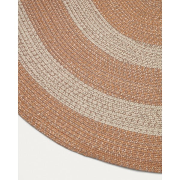 Broskvový vnitřní a venkovní koberec z recyklovaných vláken 160x230 cm Leeith – Kave Home-image-3