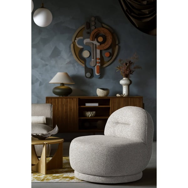 Světle šedé křeslo Ovo – Miuform-image-1