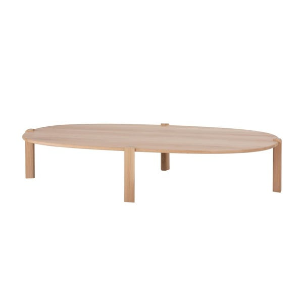 Konferenční stolek z dubového dřeva v přírodní barvě 100x180 cm Kulin – Gazzda