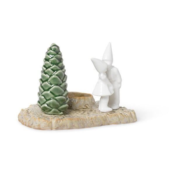 Vánoční kameninový svícen Kähler Design Christmas Kiss, délka 17 cm-image-2