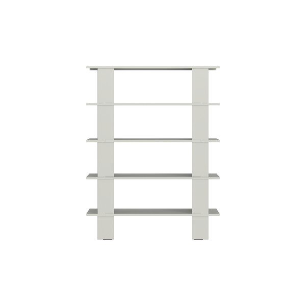 Světle šedá kovová knihovna 120x156x37 cm Hes – noo.ma-image-3
